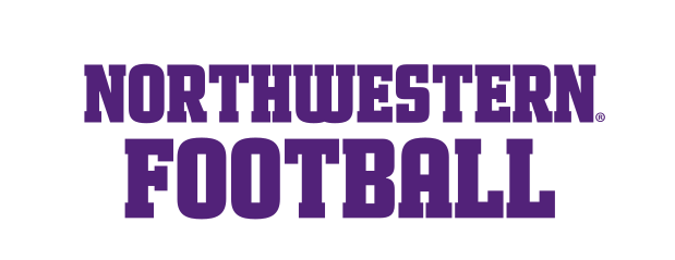 Northwestern Football wordmark, purple variant, cell 18