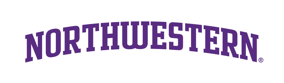 Northwestern wordmark, purple variant, cell 21