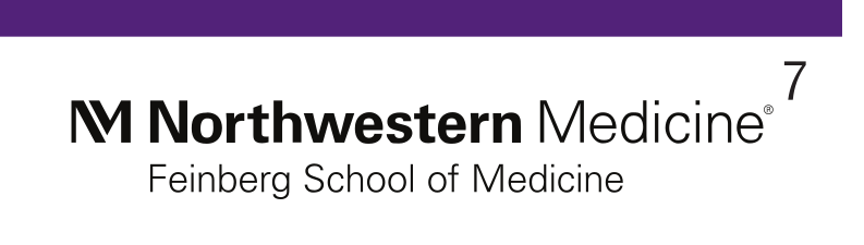 Northwestern Medicine Feinberg School of Medicine, horizontal black variant, cell 74