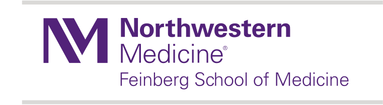 Northwestern Medicine Feinberg School of Medicine, stacked color variant, cell 75