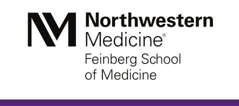 Northwestern Medicine Feinberg School of Medicine, small stacked black variant, cell 80