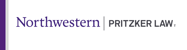 Northwestern | Pritzker Law, one-line wordmark color variant, cell 87