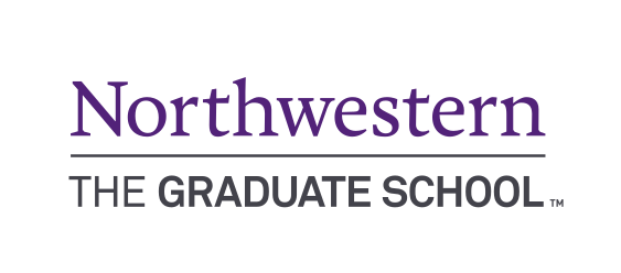 Northwestern The Graduate School, stacked wordmark color variant, cell 99