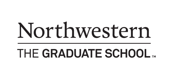 Northwestern The Graduate School, stacked wordmark black variant, cell 101