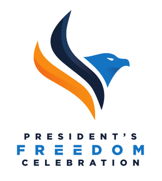 Presidents Freedom Celebration logo, color variant, cell 33