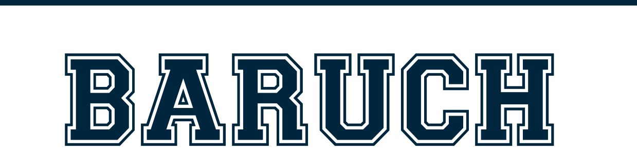 Baruch wordmark, outline color variant, cell 30