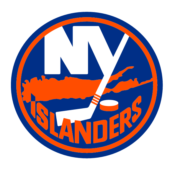 New York Islanders primary logo, full color without R, on white variant