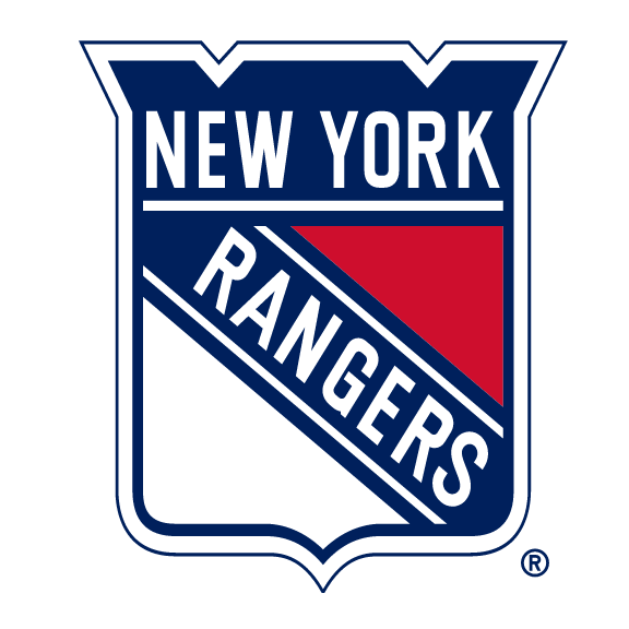 New York Rangers shield, print version white background variant