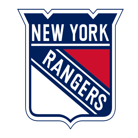 New York Rangers shield, embroidery version white background variant