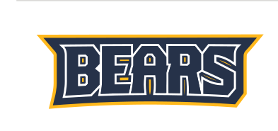 BEARS wordmark, blue and gold variant, cell 14