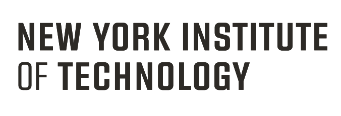 New York Institute of Technology wordmark, black text variant, cell 49