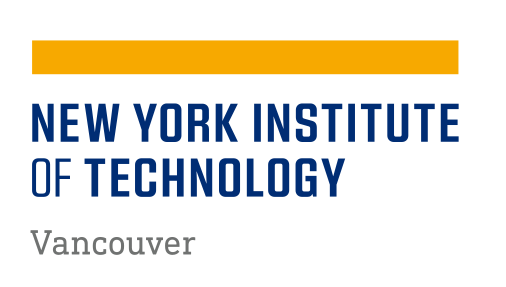 NYIT logo, Vancouver, yellow and blue on white variant, cell 111