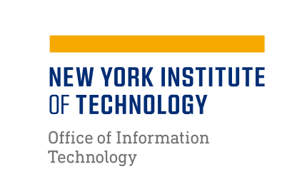 NYIT wordmark with department, color on white variant, cell 119