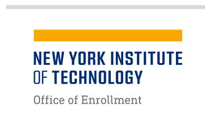 NYIT wordmark with department, color on white variant, cell 127