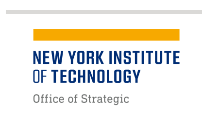 NYIT wordmark with department, color on white variant, cell 135