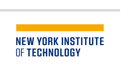 NYIT wordmark with department, color on white variant, cell 139