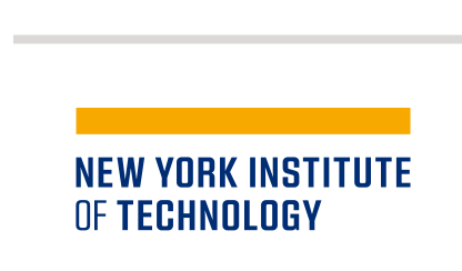 NYIT wordmark with department, color on white variant, cell 143