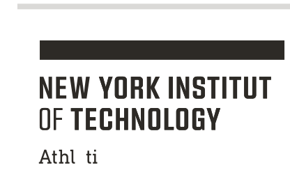 NYIT wordmark with department, black on white variant, cell 149
