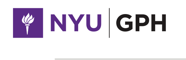 NYU GPH, horizontal lockup variant, cell 10