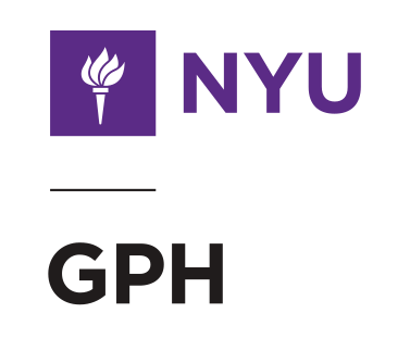 NYU GPH, vertical lockup variant, cell 27