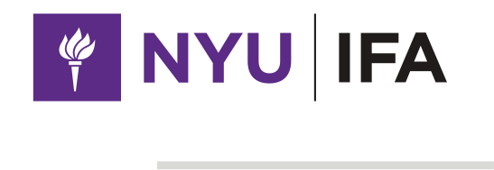 NYU IFA, horizontal lockup variant, cell 12