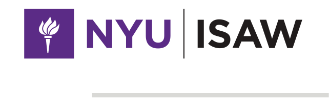 NYU ISAW, horizontal lockup variant, cell 13