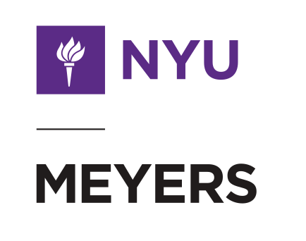 NYU MEYERS, vertical lockup variant, cell 32
