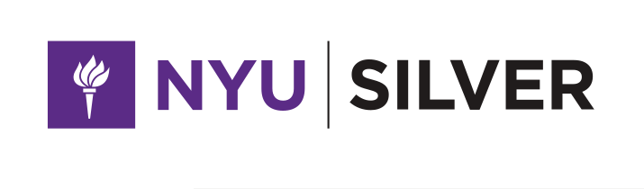 NYU SILVER, horizontal lockup variant, cell 16