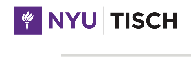 NYU TISCH, horizontal lockup variant, cell 21