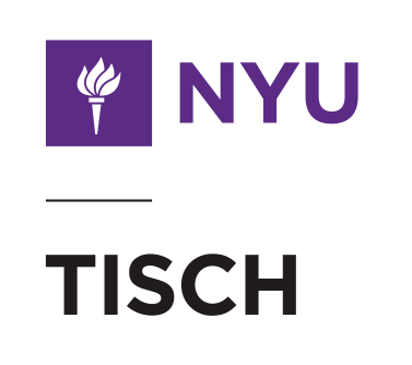 NYU TISCH, vertical lockup variant, cell 38