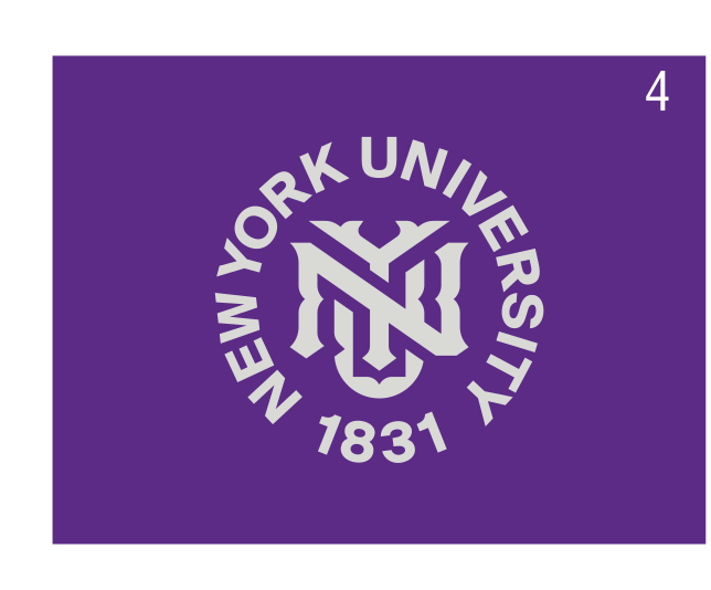 NYU Crest, circular white variant, cell 49