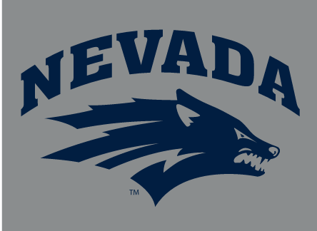 Nevada Wolf Pack primary logo, blue on silver variant, cell 3