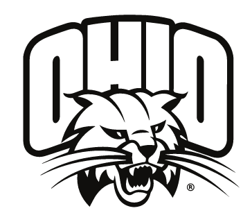 Ohio Bobcats logo, black outline variant, cell 5