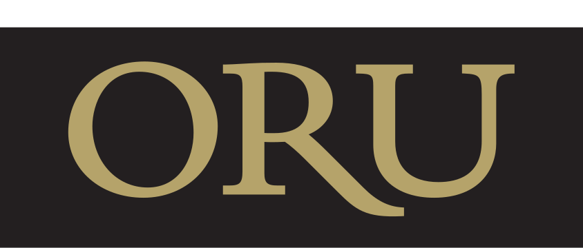 ORU lettermark, gold on dark variant, cell 56
