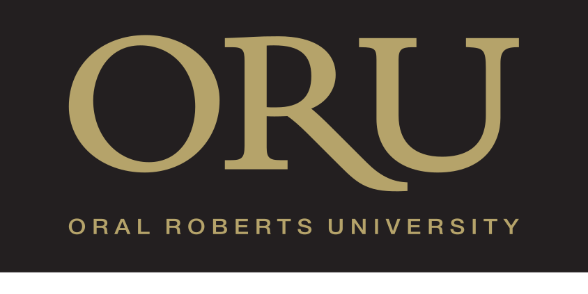 ORU primary logo, gold on dark variant, cell 61