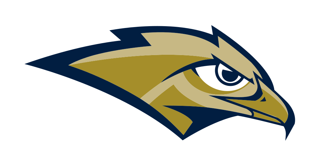 Golden Eagle head, navy and gold variant, cell 7