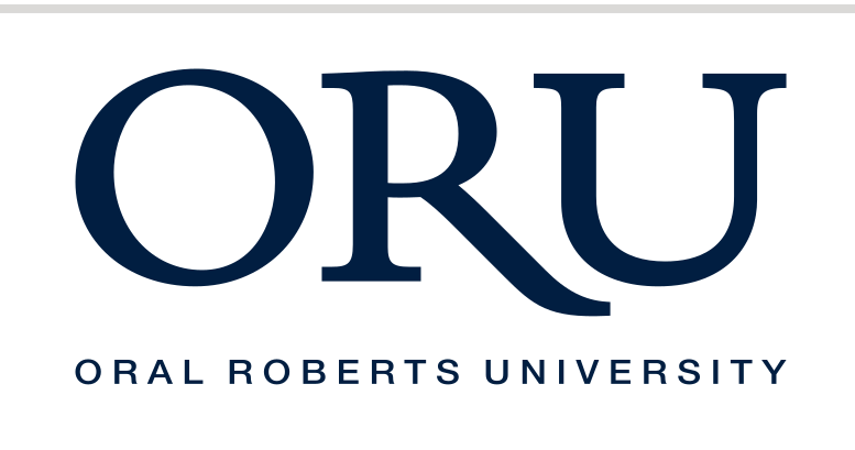 ORU wordmark, blue lockup variant, cell 59