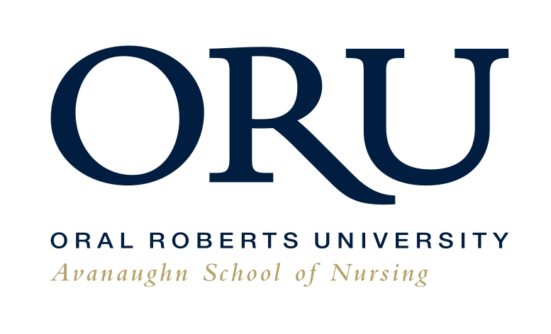 ORU wordmark, Avanaughn School of Nursing lockup variant, cell 67