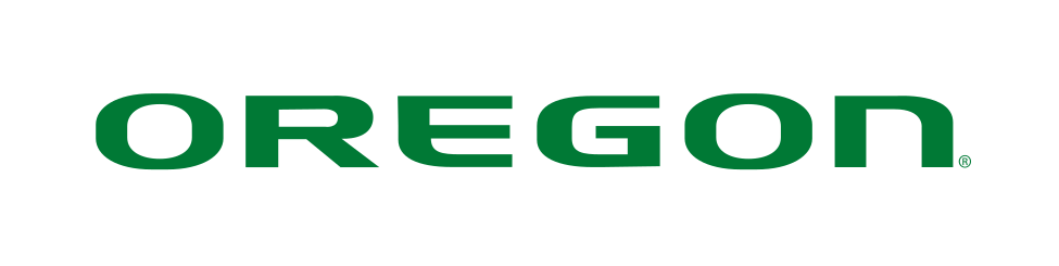OREGON wordmark, green variant