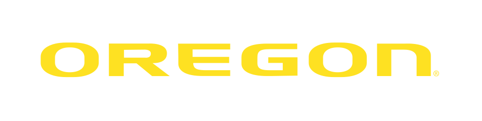 OREGON wordmark, yellow variant