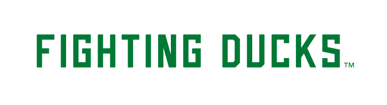 FIGHTING DUCKS wordmark, green variant