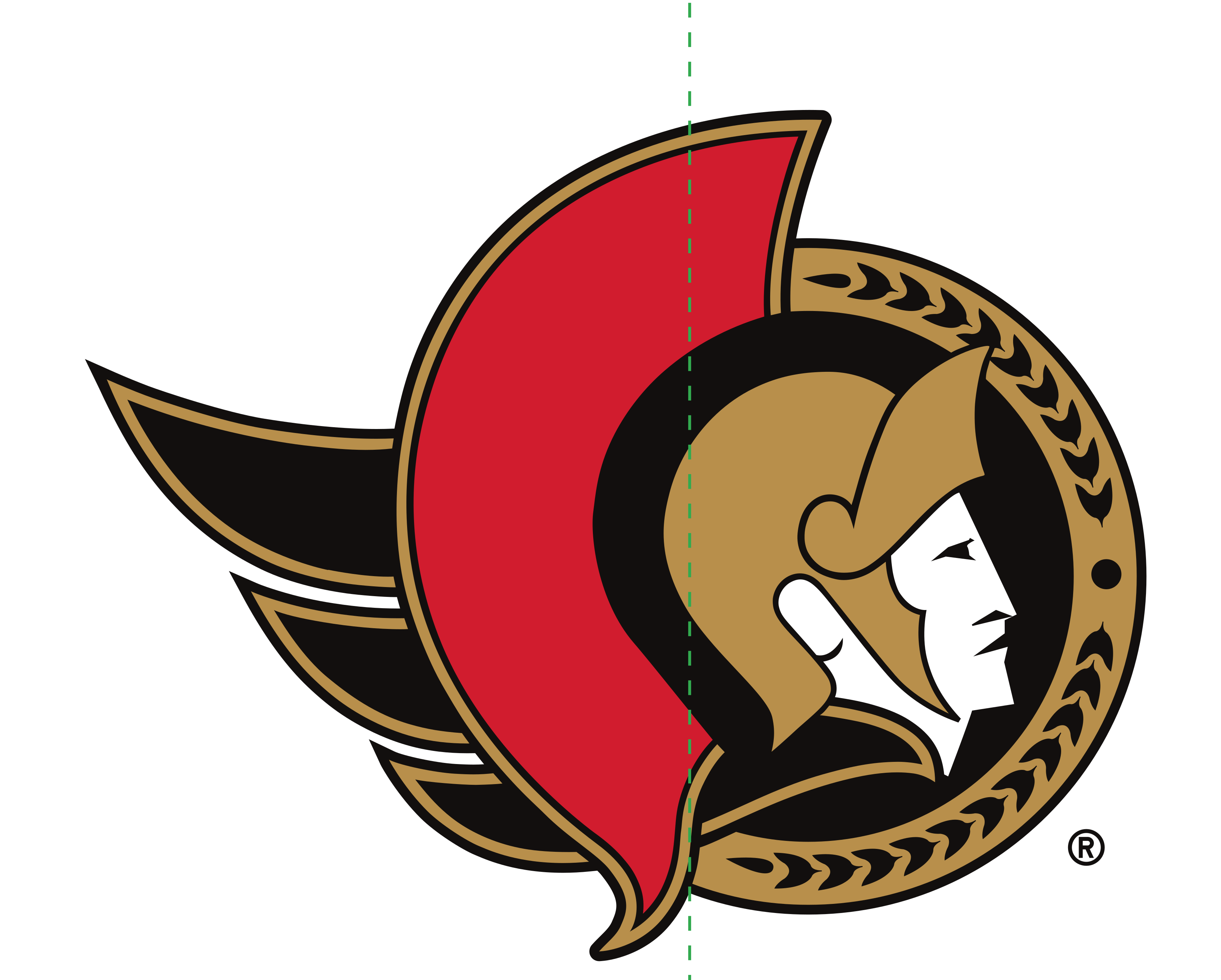 Ottawa Senators primary logo, full color variant