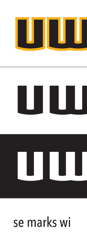 UW-OSHKOSH wordmark, full color variant, cell 25