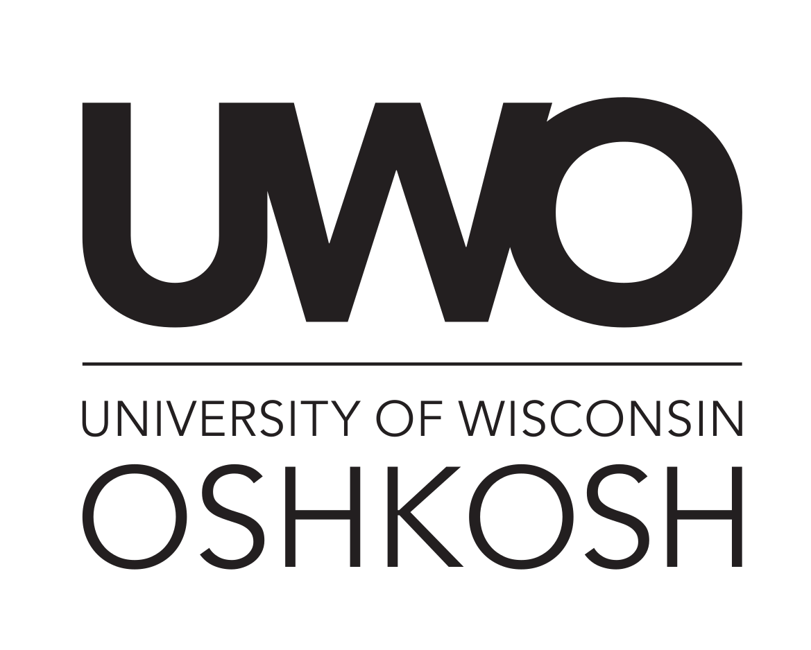 UWO Oshkosh lockup, stacked, black variant, cell 30