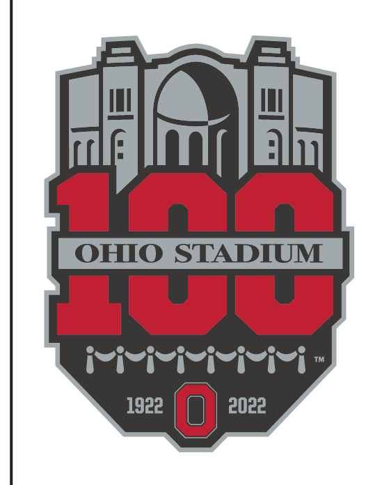 Ohio Stadium 100th Birthday Mark, full color variant, cell 1