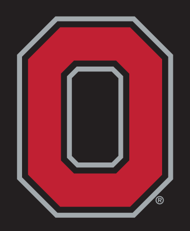 Block O, grey with red and black outline variant