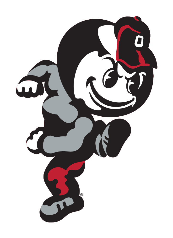Brutus Buckeye mascot, full color variant