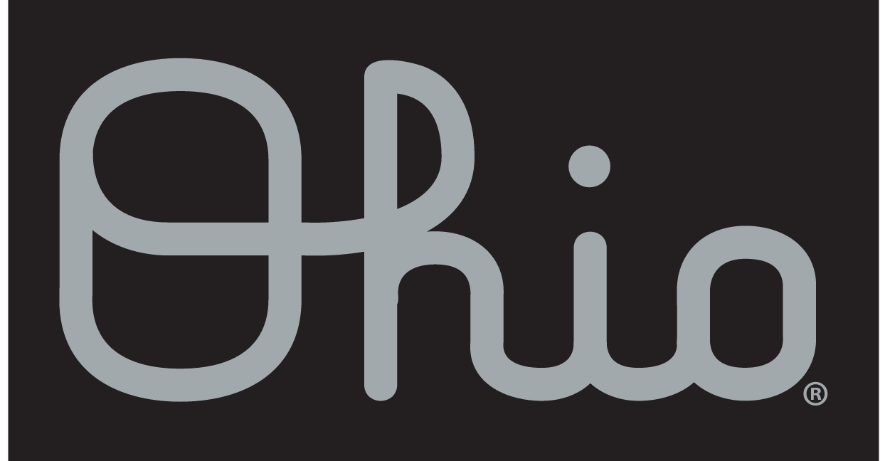 Ohio script wordmark, gray on black variant, cell 34