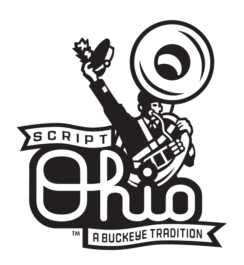 Script Ohio with Sousaphone Player, black and white variant, cell 36