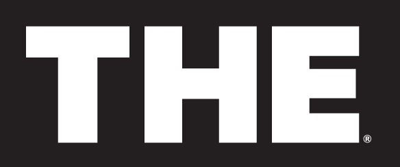 THE wordmark, white variant, cell 48